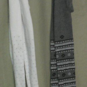 2 Pair of closed toe stretched tights